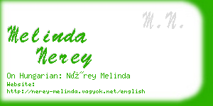 melinda nerey business card